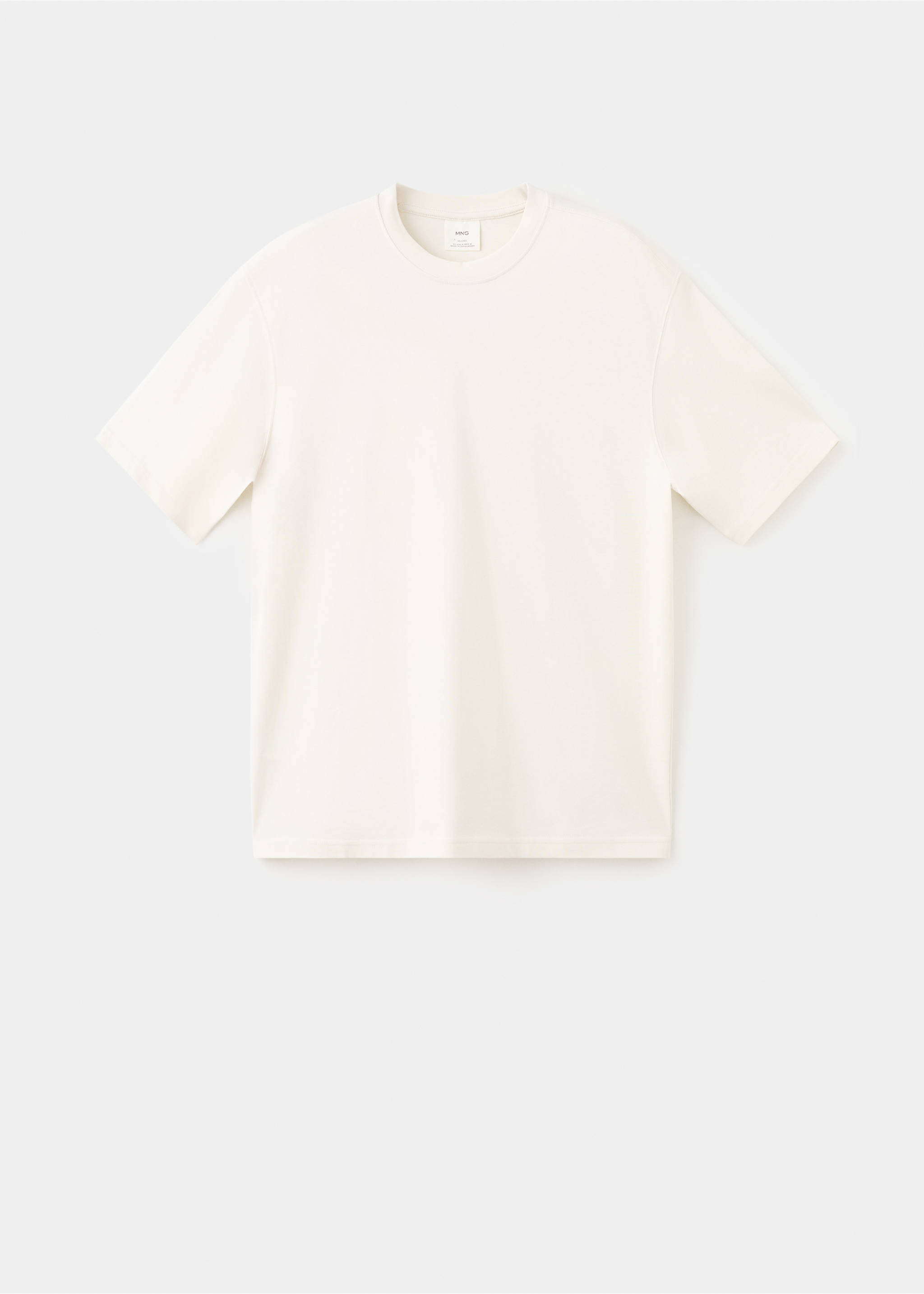 Camiseta heavy weight relaxed fit - Artículo sin modelo, Crudo. Ref: 27054430-00.