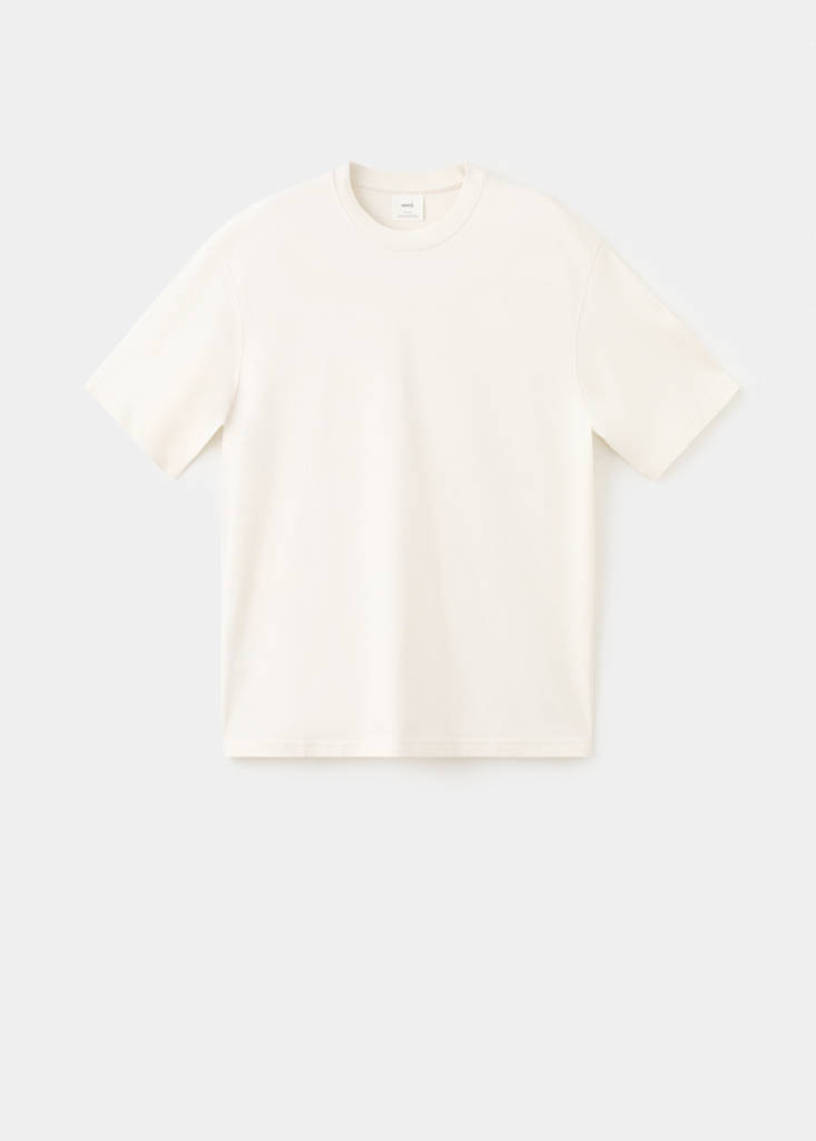 Heavy weight relaxed fit T-shirt — Ecru