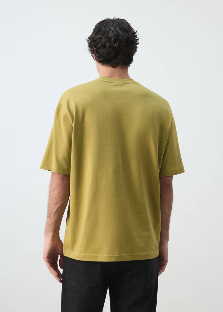 Heavy weight relaxed fit T-shirt — Olive Green