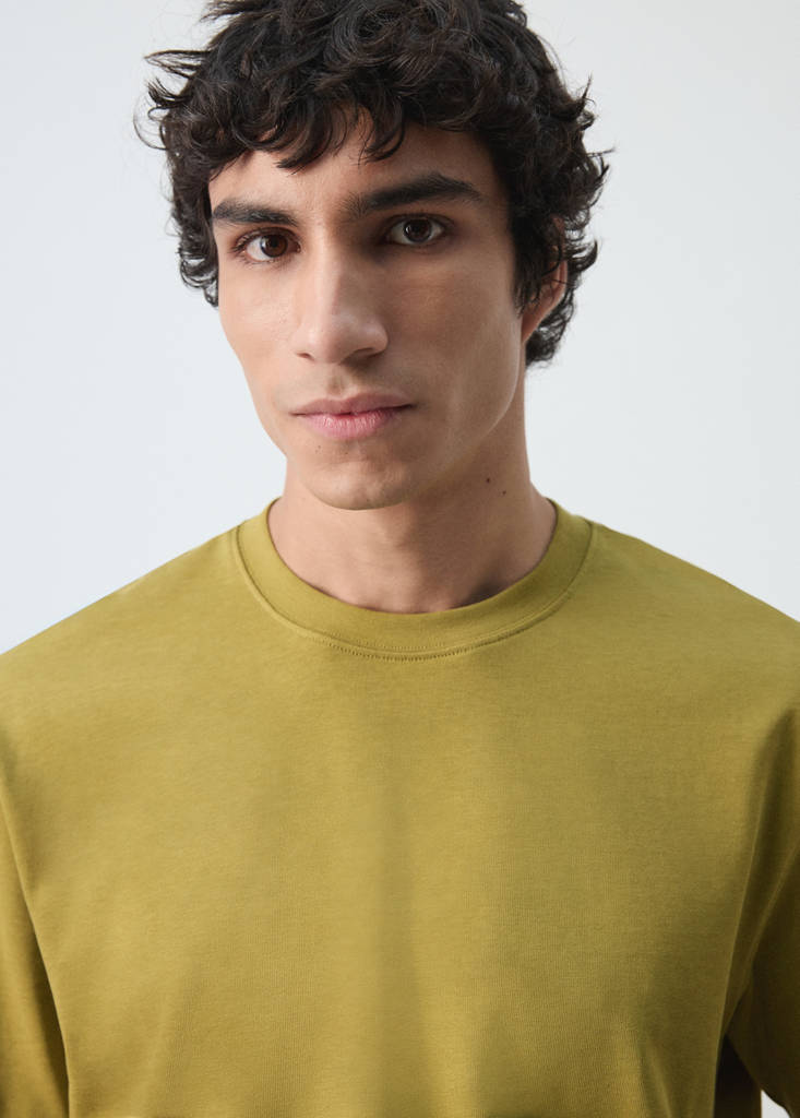 Heavy weight relaxed fit T-shirt — Olive Green