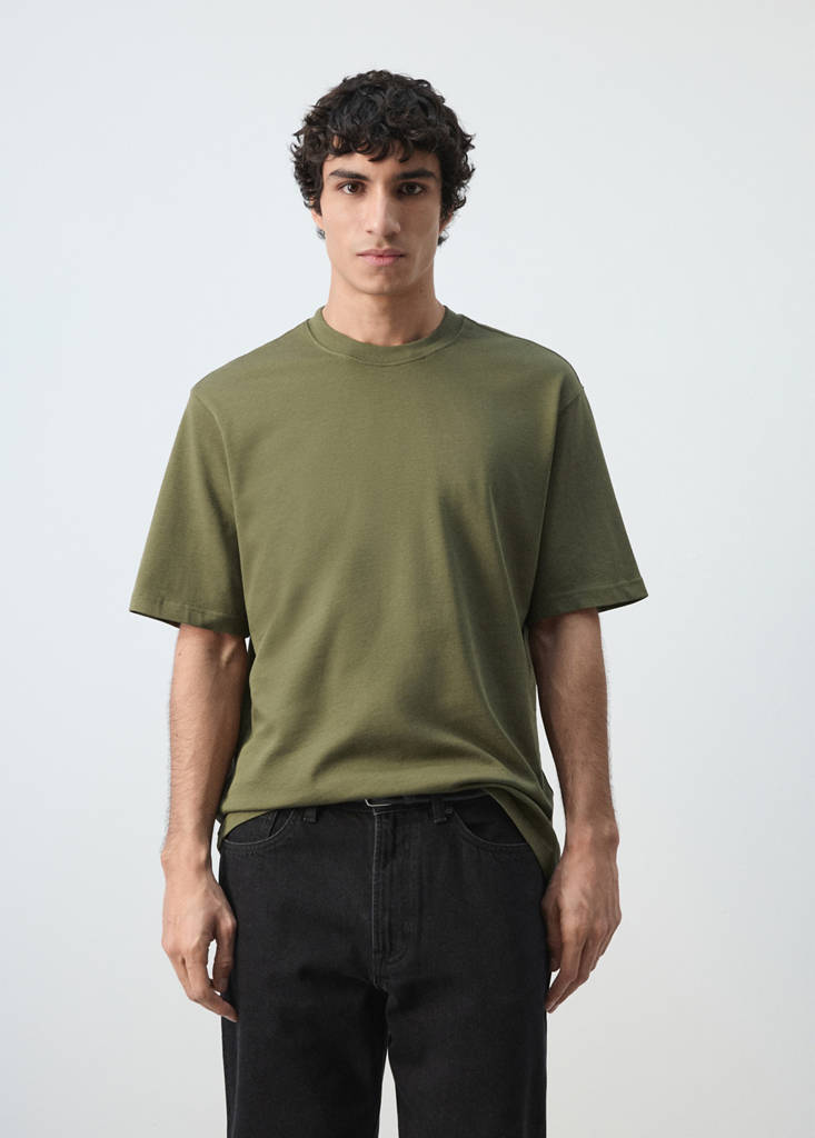 Heavy weight relaxed fit T-shirt — Dark Green