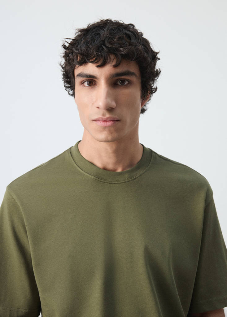 Heavy weight relaxed fit T-shirt — Dark Green
