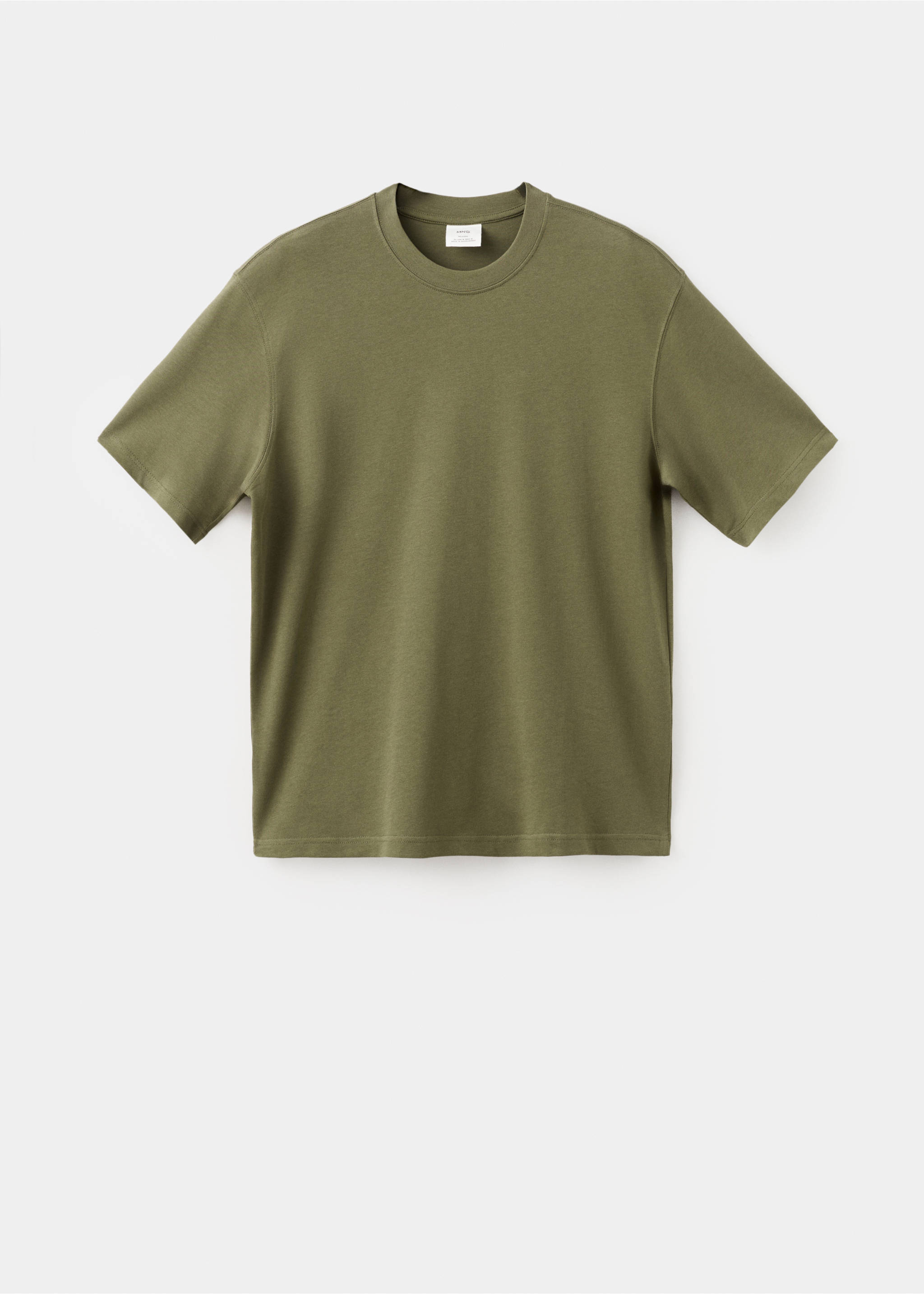 Camiseta heavy weight relaxed fit - Artículo sin modelo, Verde oscuro. Ref: 27054430-00.