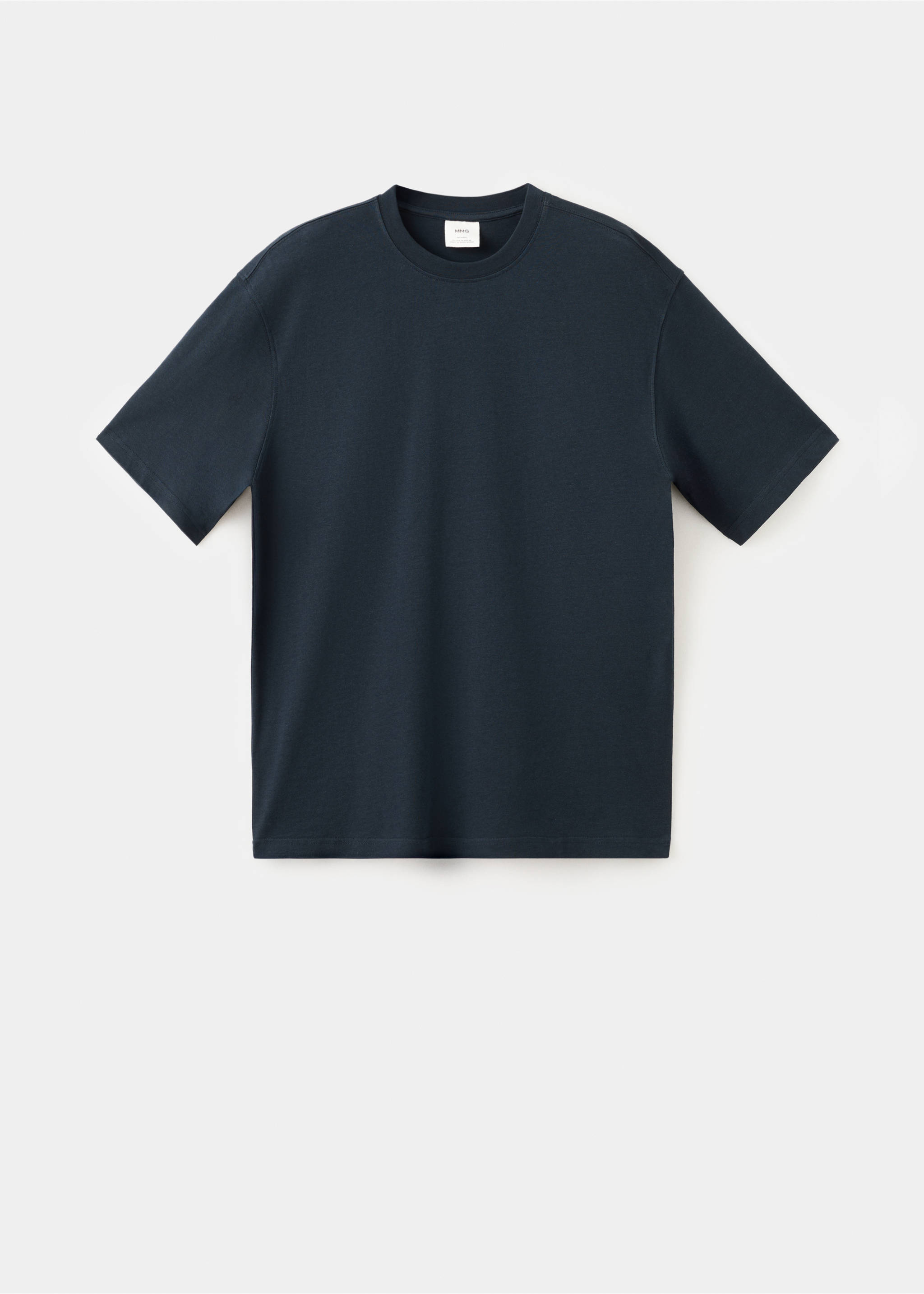 Camiseta heavy weight relaxed fit - Artículo sin modelo, Azul marino. Ref: 27054430-00.