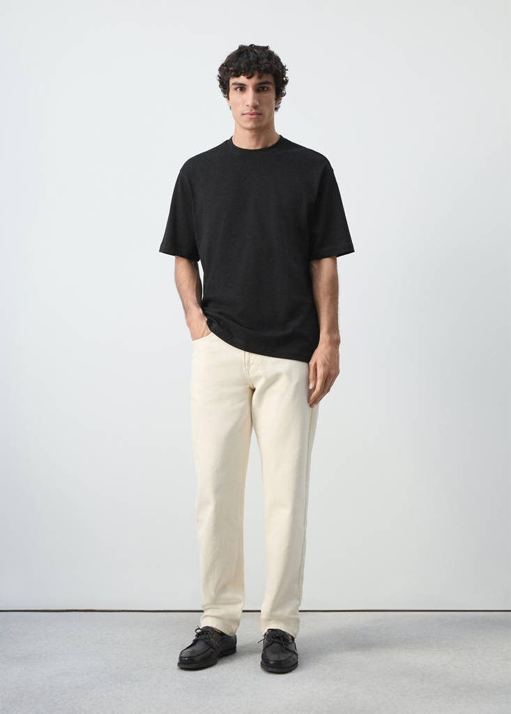 Heavy weight relaxed fit T-shirt — Black