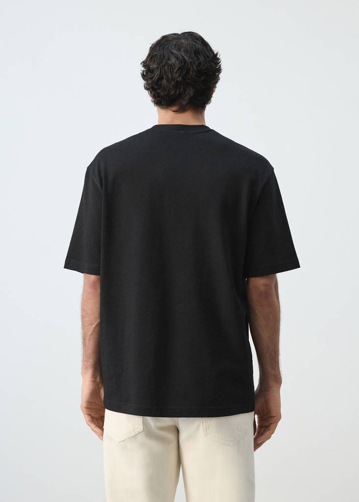 Heavy weight relaxed fit T-shirt — Black
