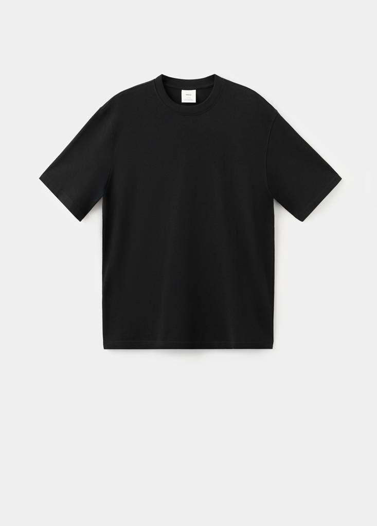 Heavy weight relaxed fit T-shirt — Black