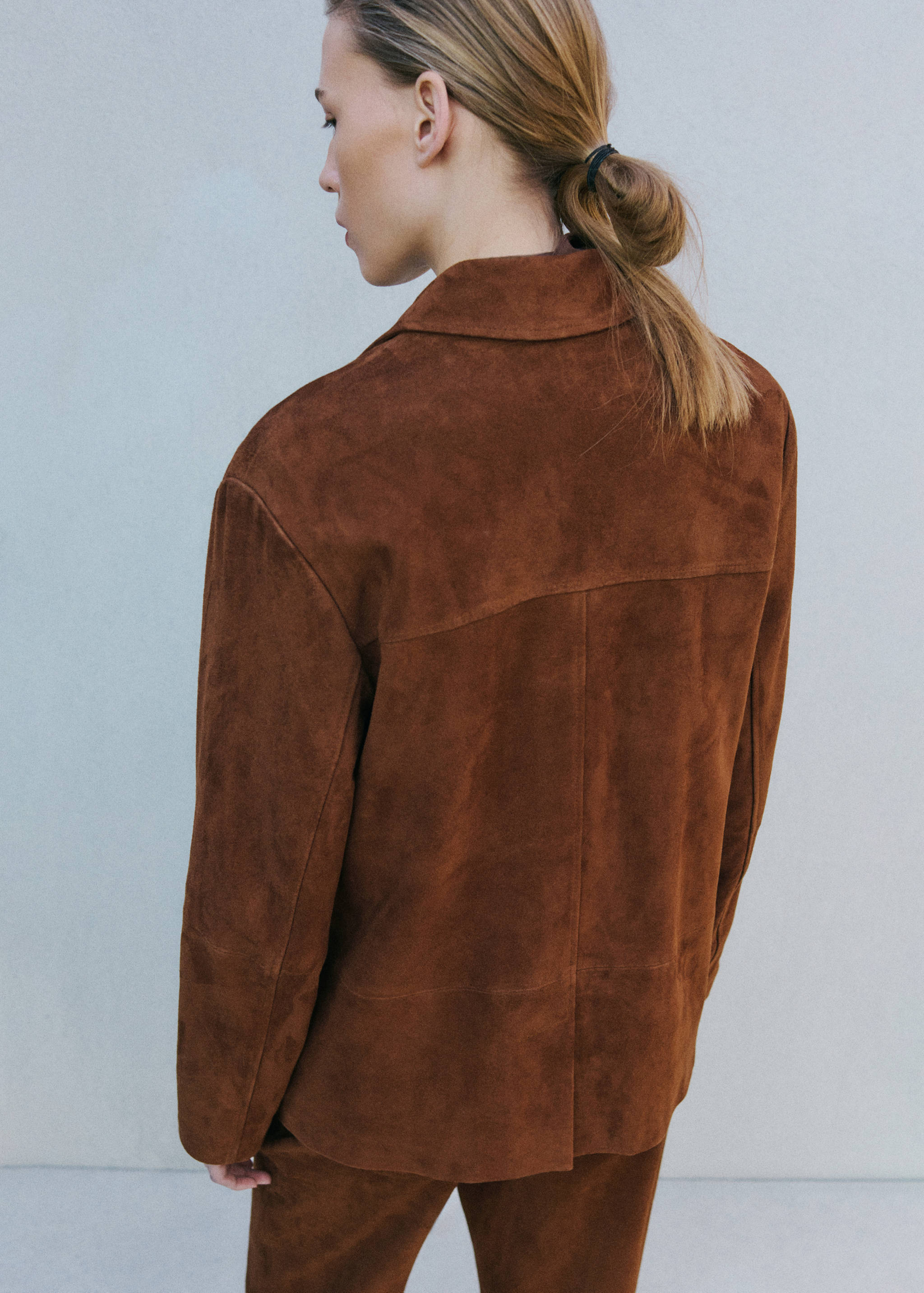 Blazer recta ante pespunte - Reverso del artículo