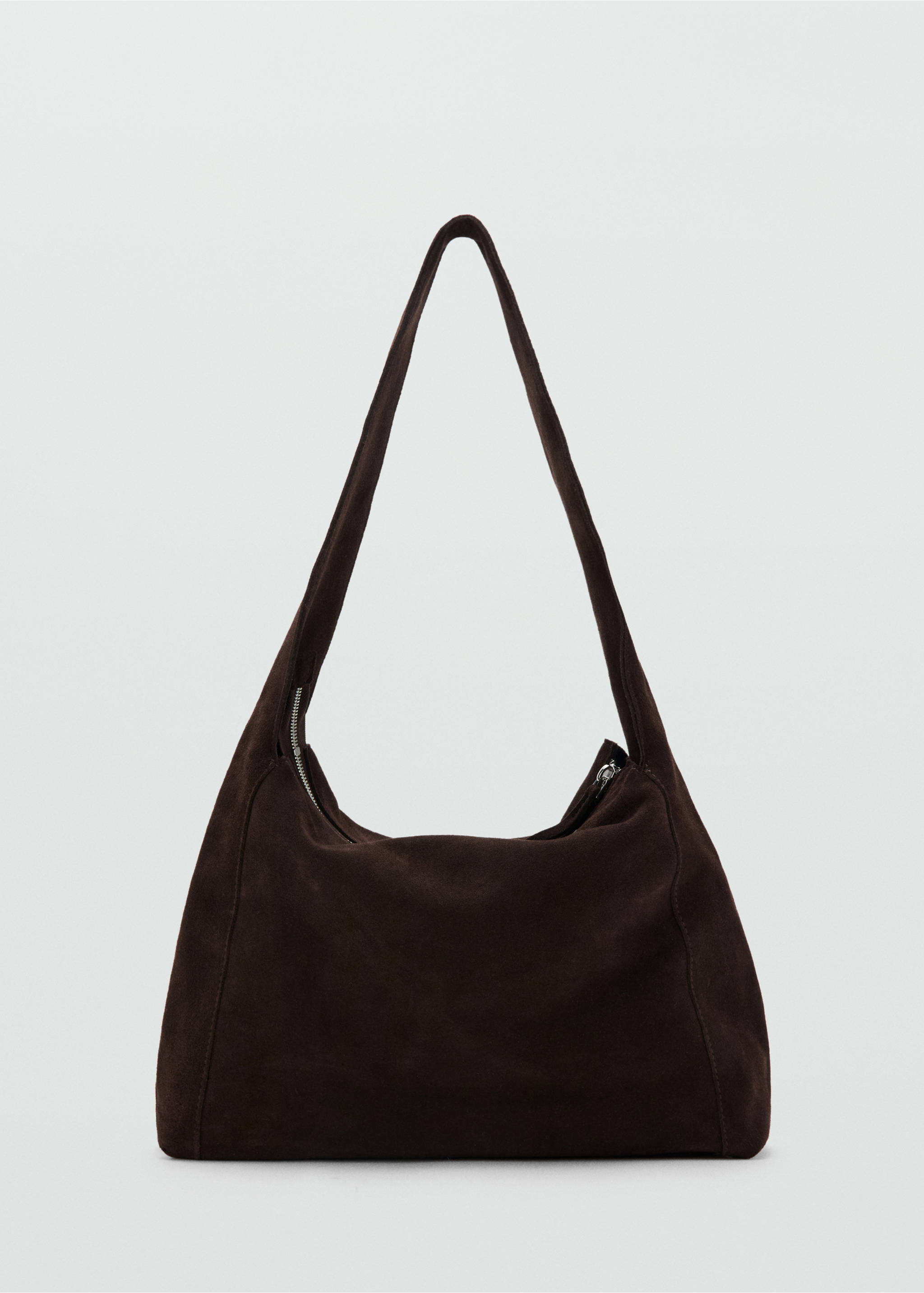 Sac fourre-tout suède - Article sans modèle, Chocolat. Ref: 27054435-00.