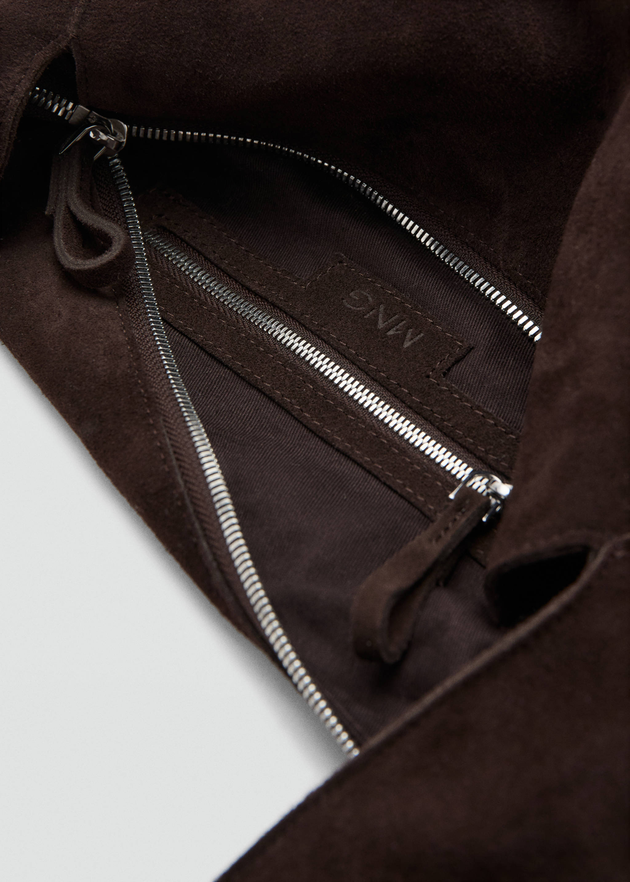 Suede shopper bag - Details of the article 1