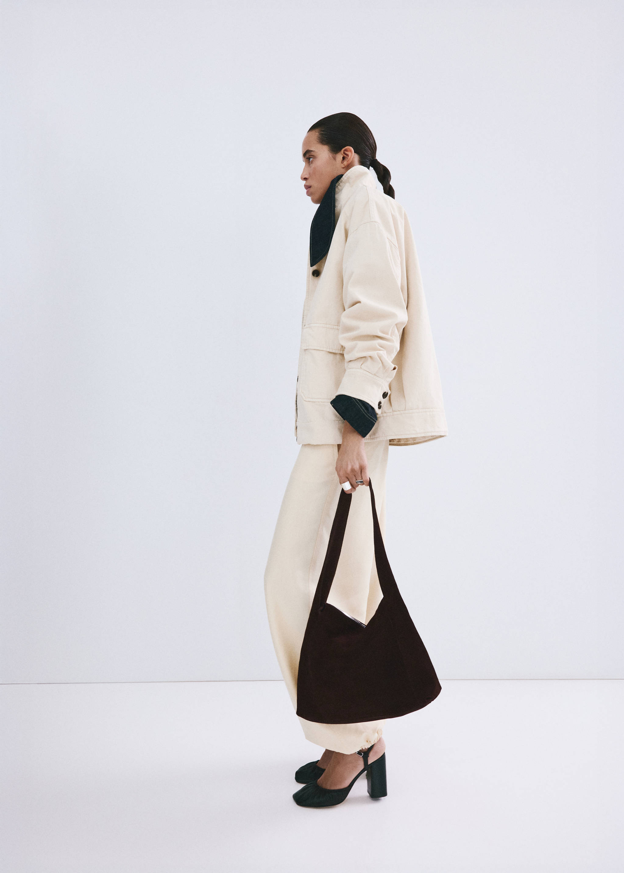 Suede shopper bag - Details of the article 9