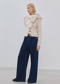 Wide leg mid-rise jeans — Open Blue 2
