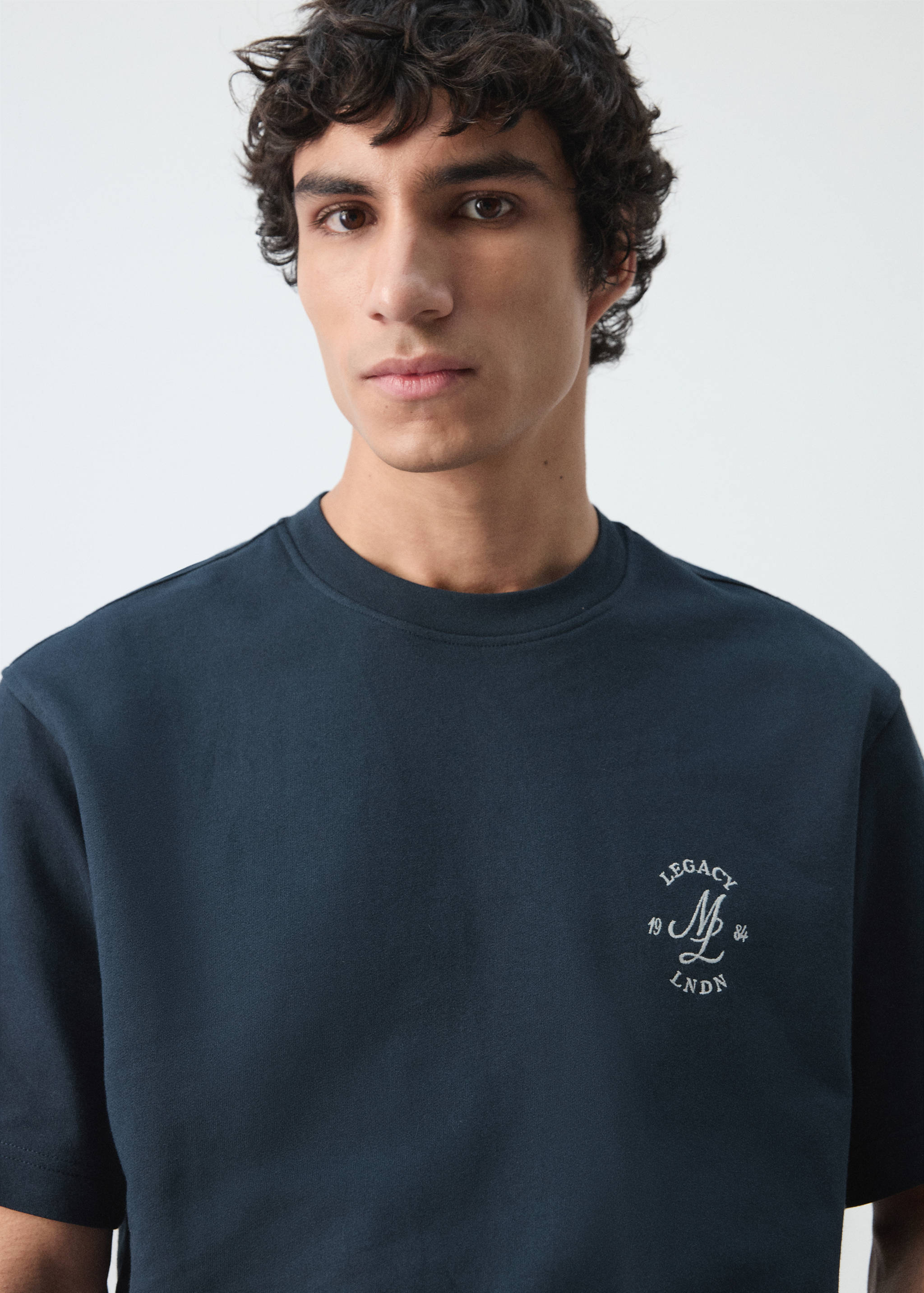 Samarreta heavyweight brodat gràfic - Detall de l'article 1