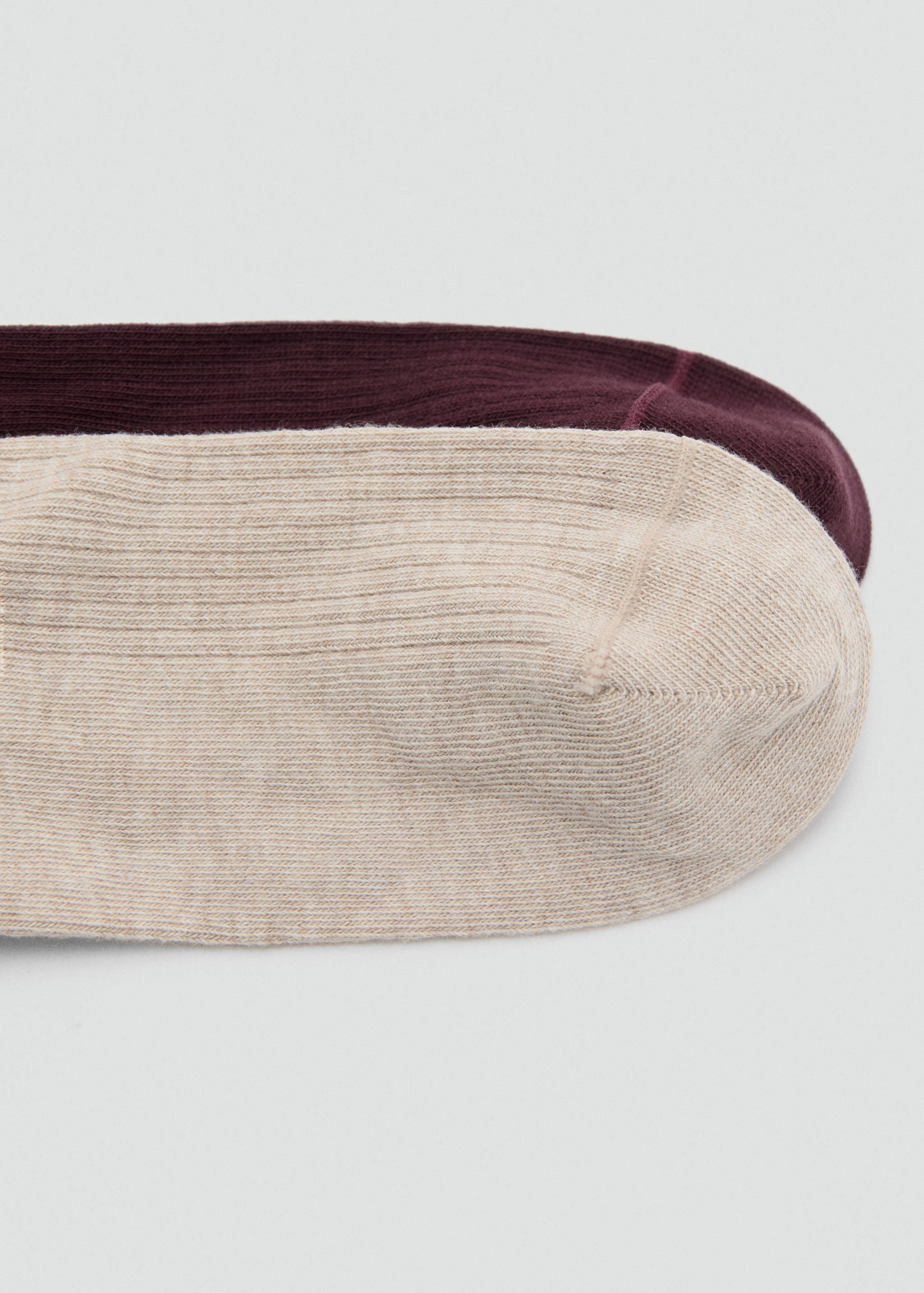 Pack of 2 ribbed cotton socks - Details of the article 1