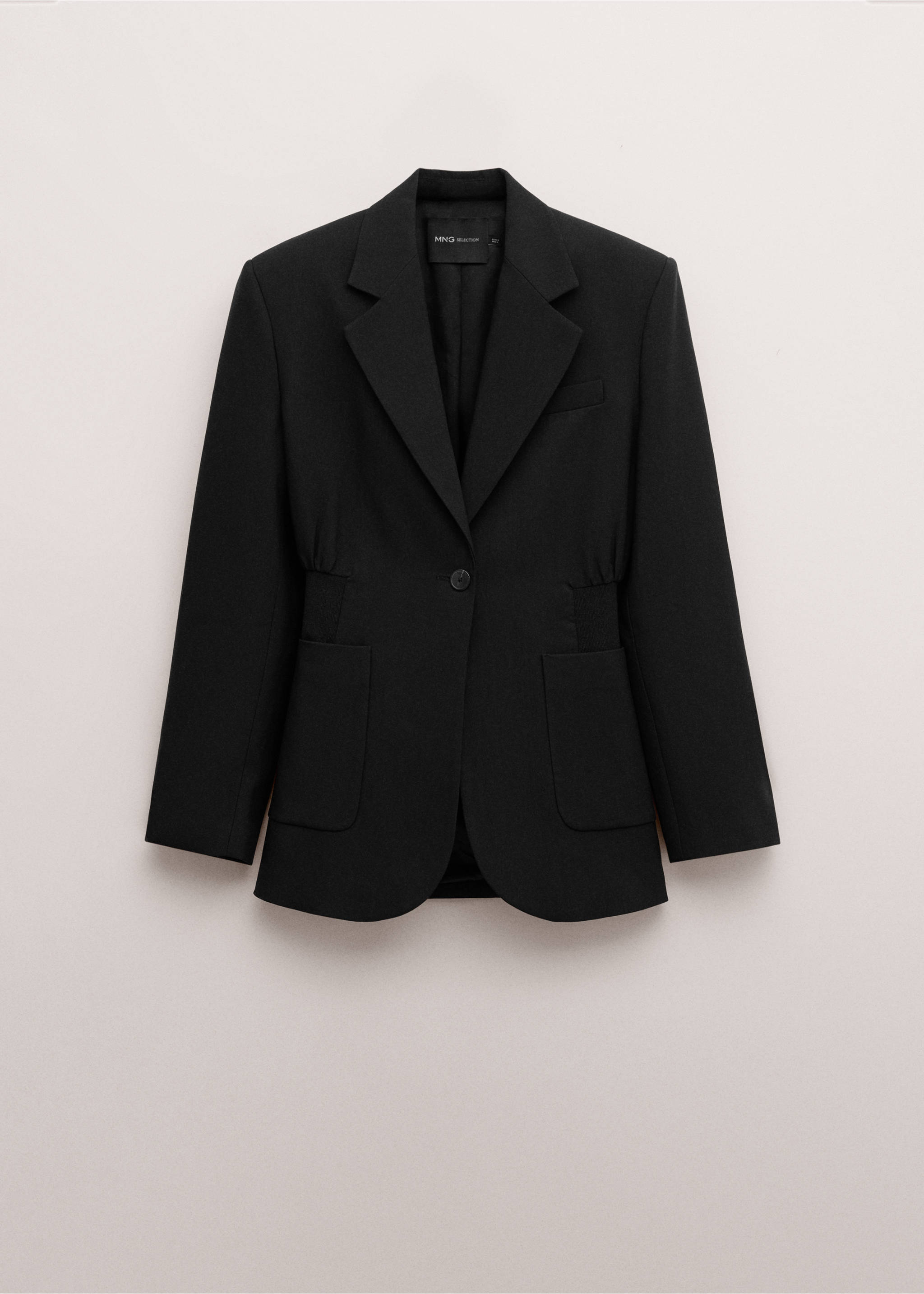 Приталенный блейзер из лиоцелла - Изделие без модели, Черный. Ref: 27054446-00.