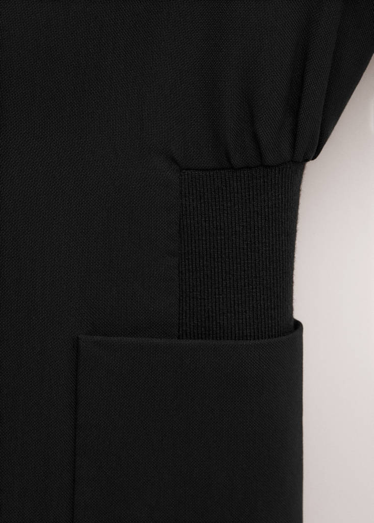 Fitted lyocell jacket — Black