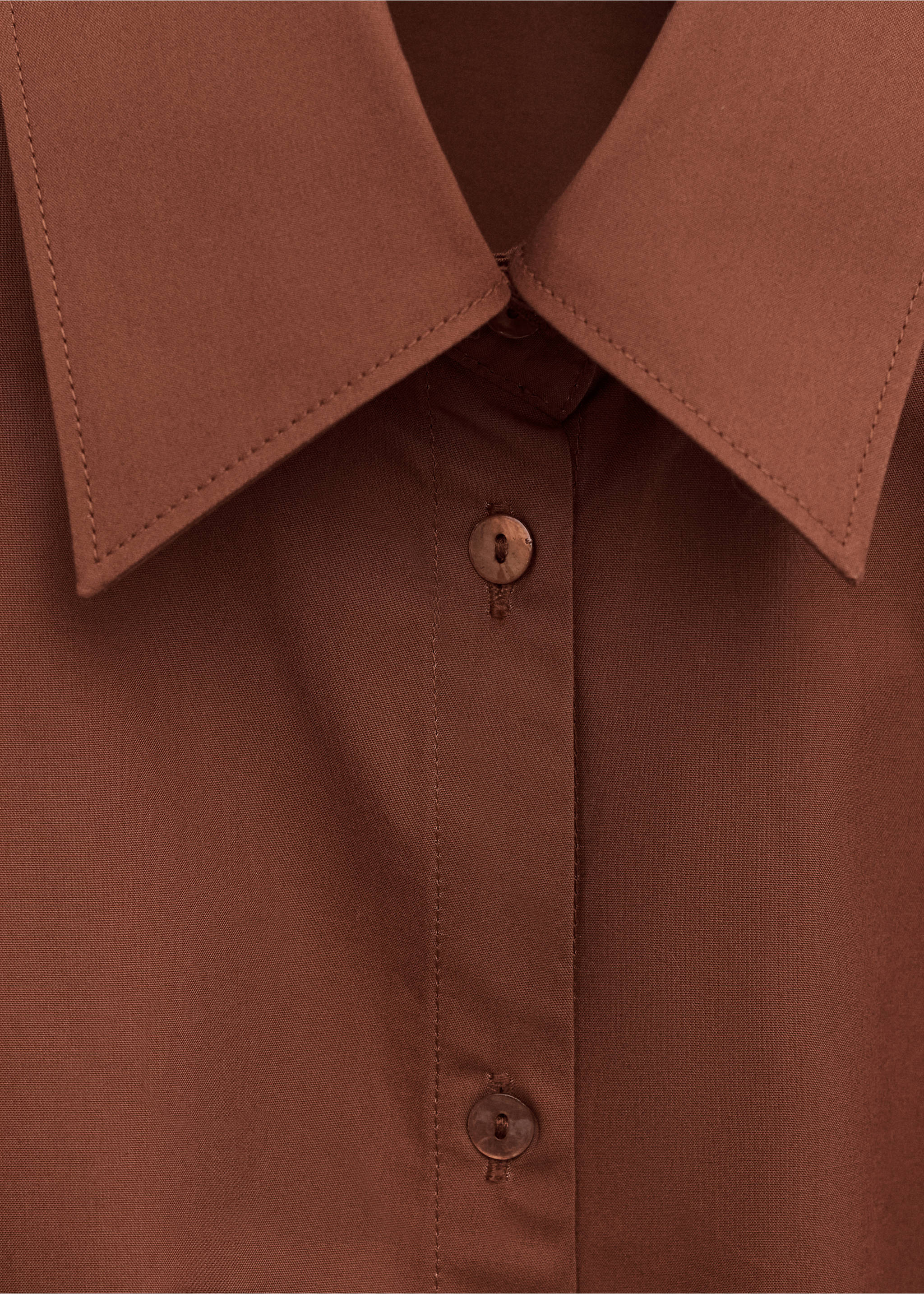 تي شيرت قطني بتصميم متقاطع - تفاصيل المنتج 8, خمري. Ref: 27054447-00.