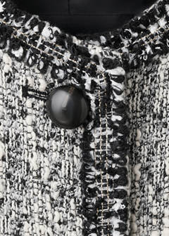 Tweed jacket with frayed ends — Black 6