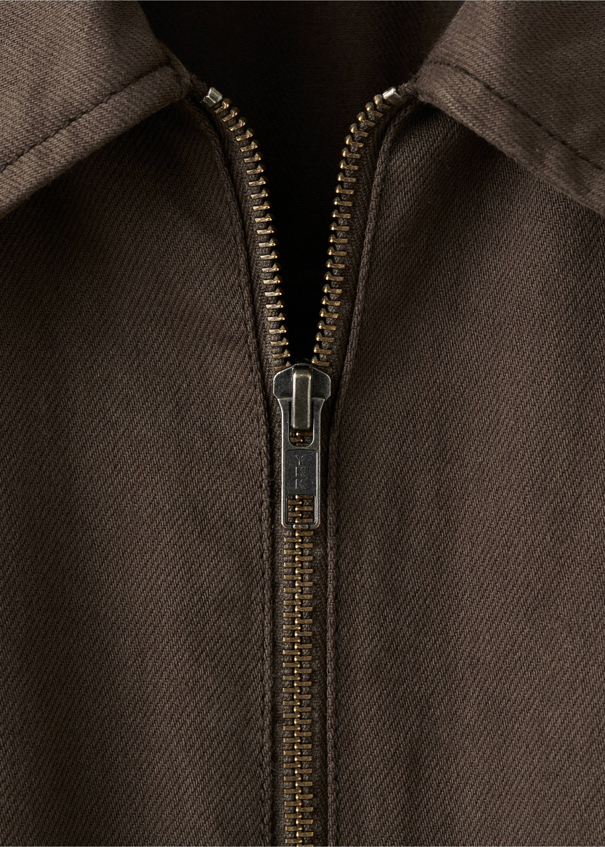 Combinaison denim fermeture Éclair - Détail de l'article 8, Chocolat. Ref: 27054450-00.