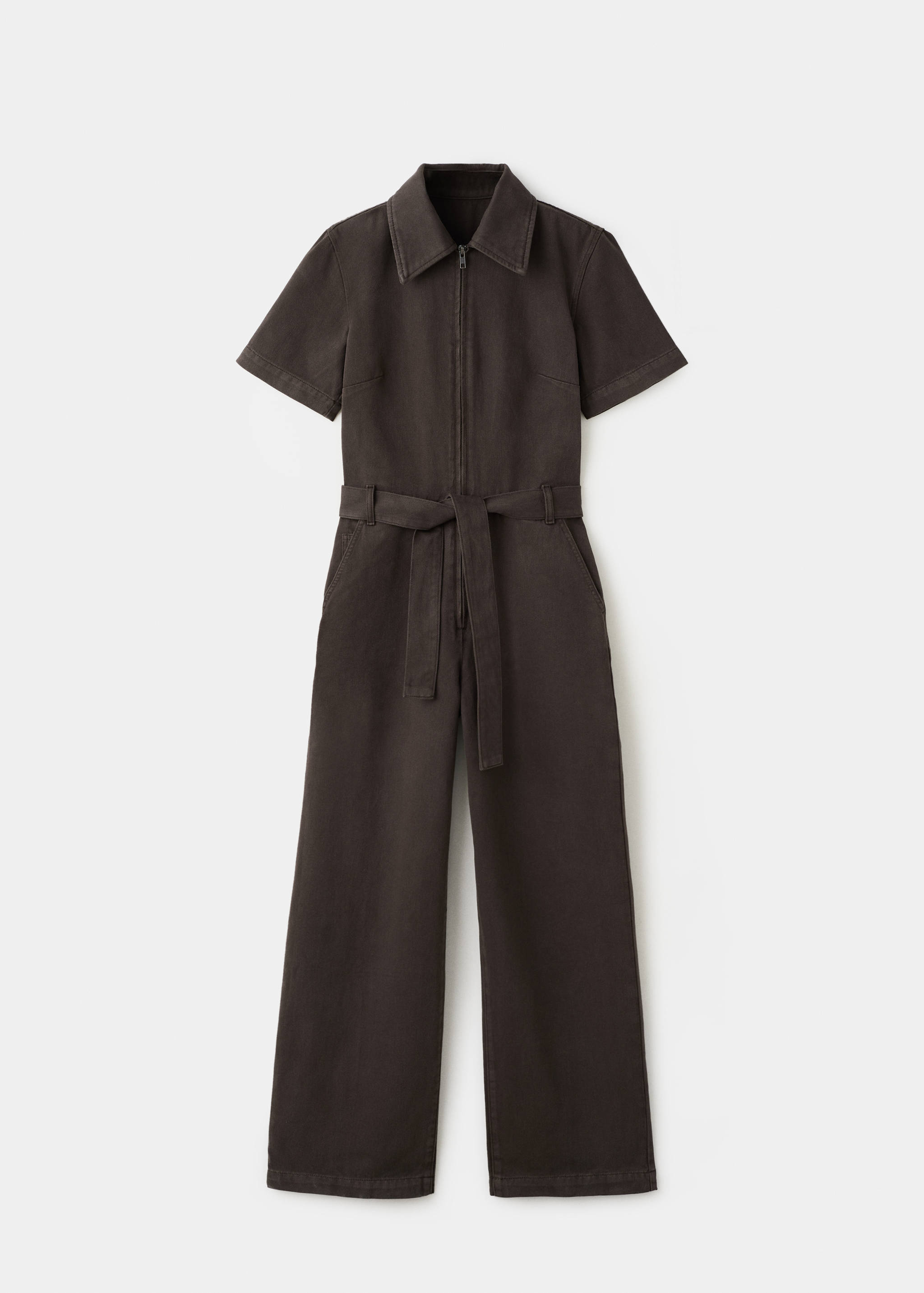 Zip denim jumpsuit - Article without model