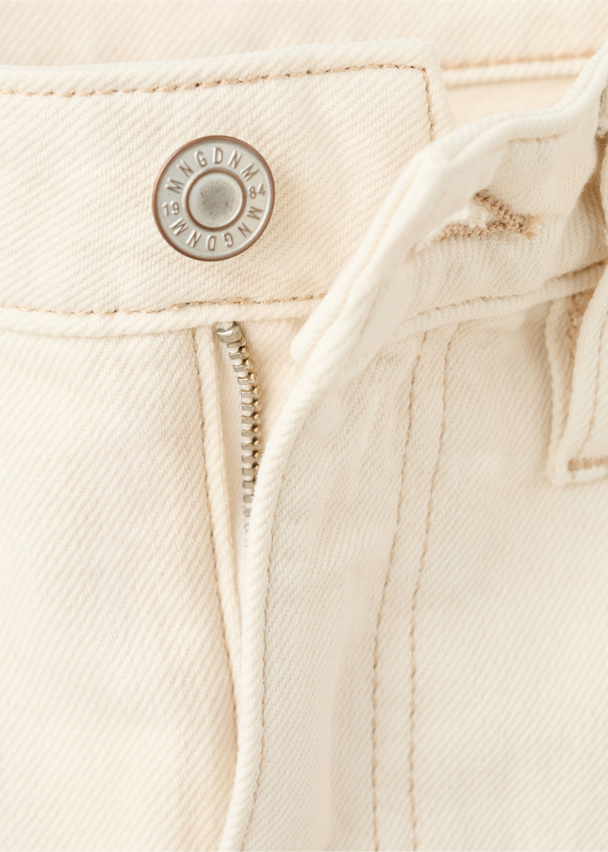 High-waisted barrel jeans - Details of the article 8, Off White. Ref: 27054770-00.