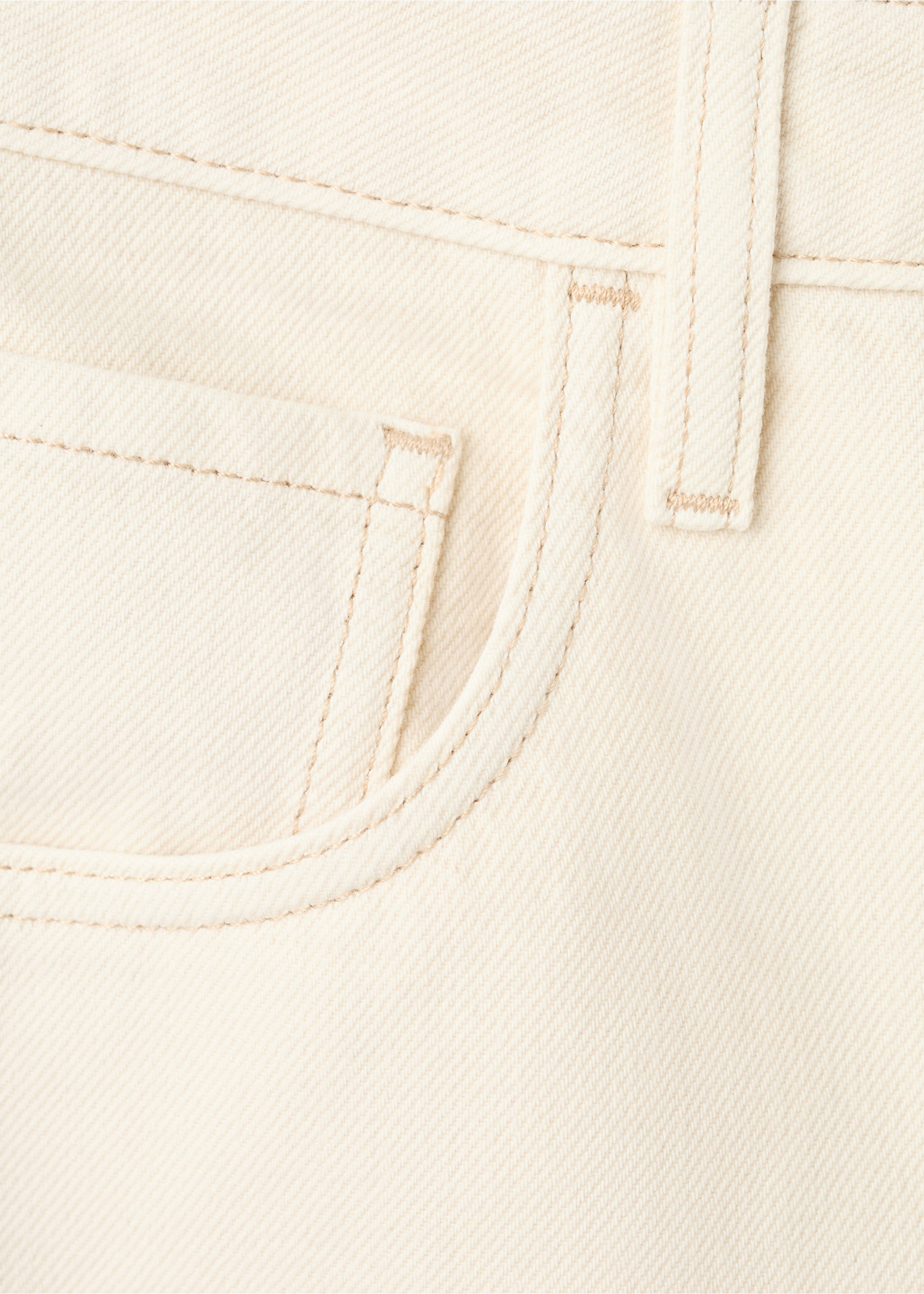 High-waisted barrel jeans - Details of the article 0, Off White. Ref: 27054770-00.