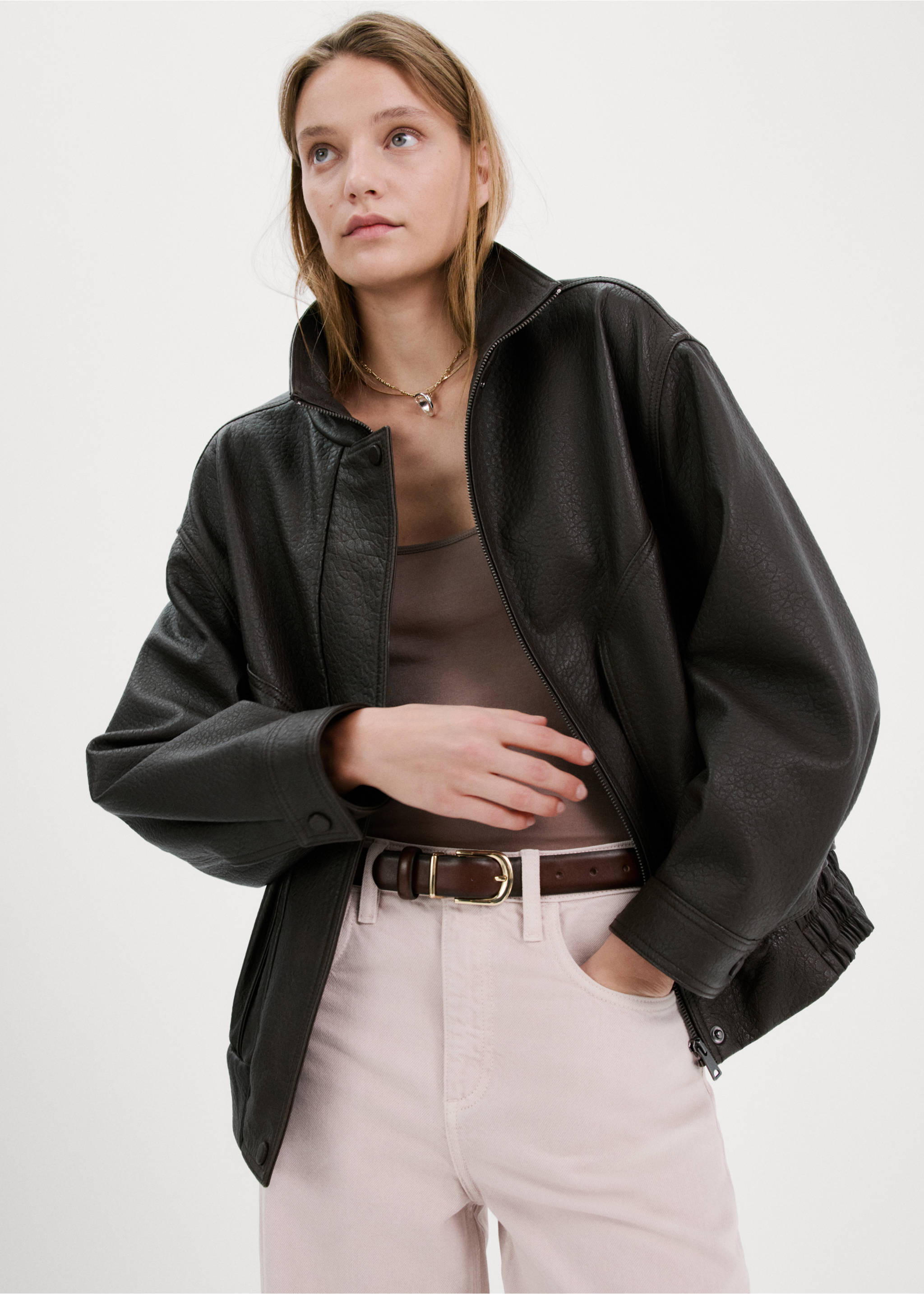 Jeans barrel tiro alt - Detall de l'article 1, Rosa. Ref: 27054771-00.