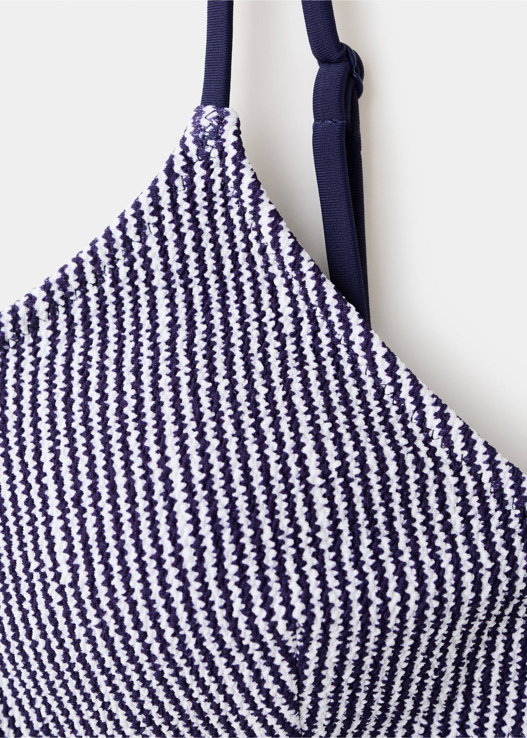 Бикини в полоску с классическими плавками - Деталь изделия 8, Глубокий темно-синий. Ref: 27054772-00.