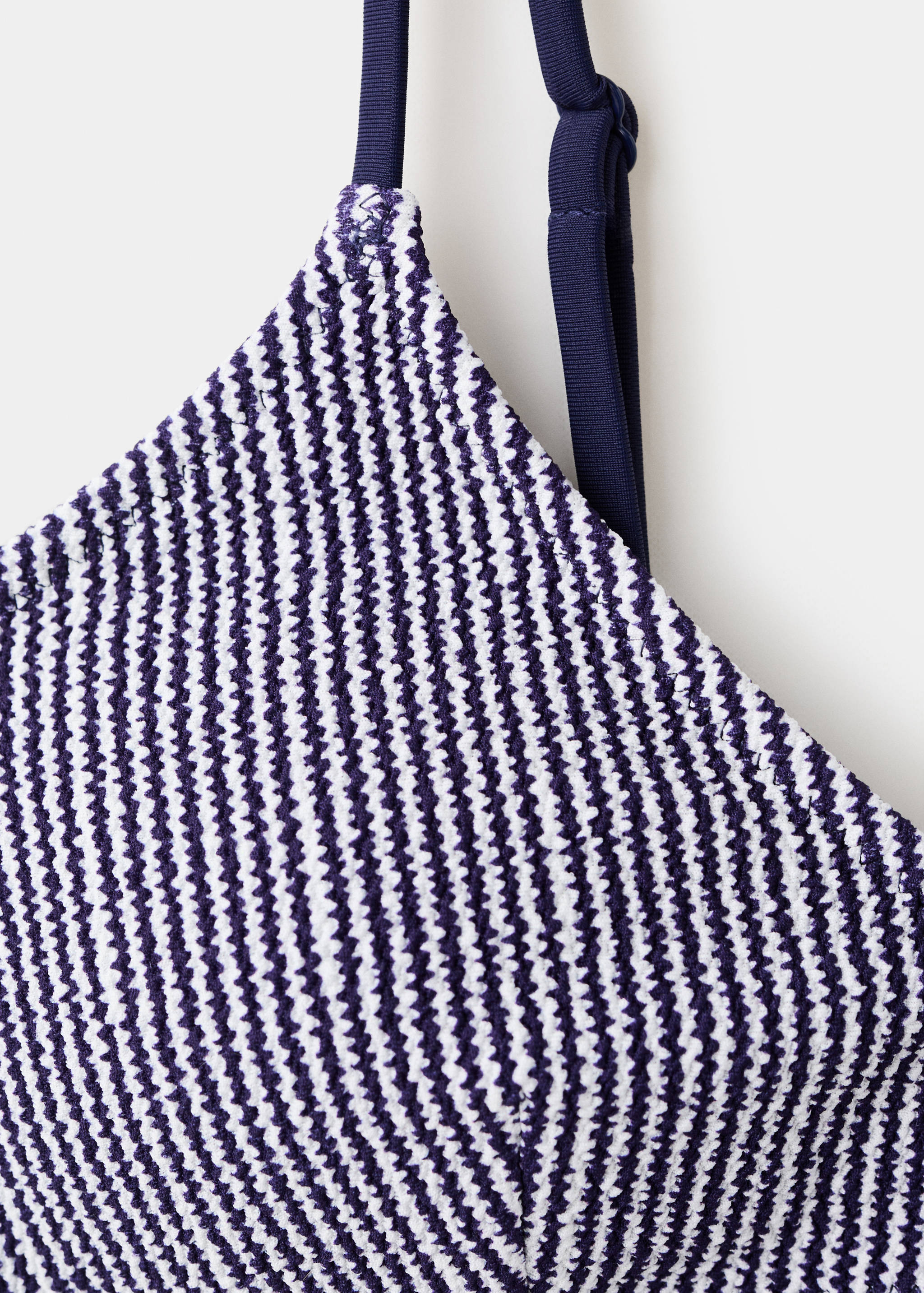 Бикини в полоску с классическими плавками - Деталь изделия 8