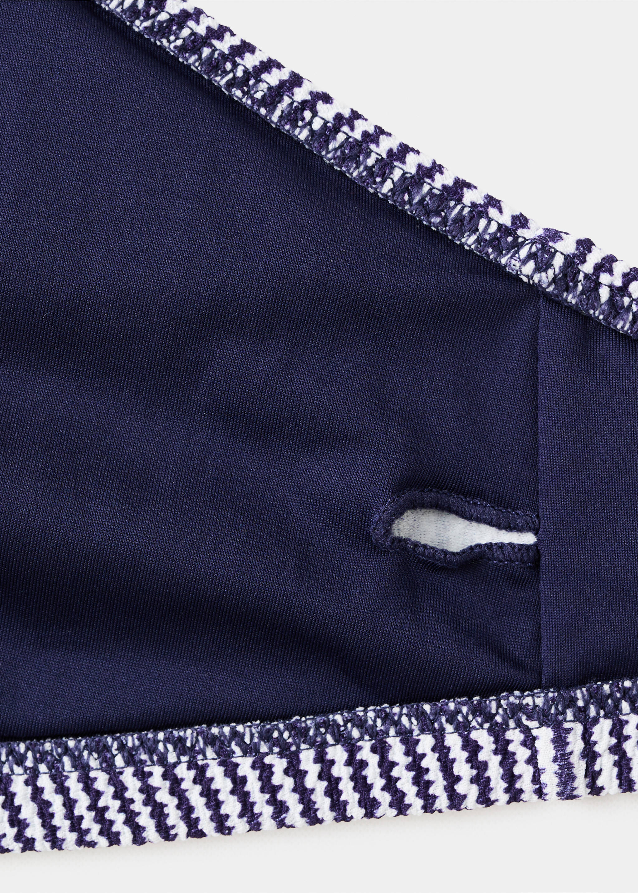 Бикини в полоску с классическими плавками - Деталь изделия 0, Глубокий темно-синий. Ref: 27054772-00.