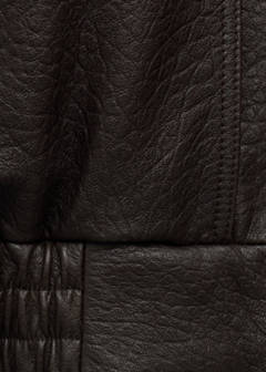 Oversized leather jacket — Brown 9
