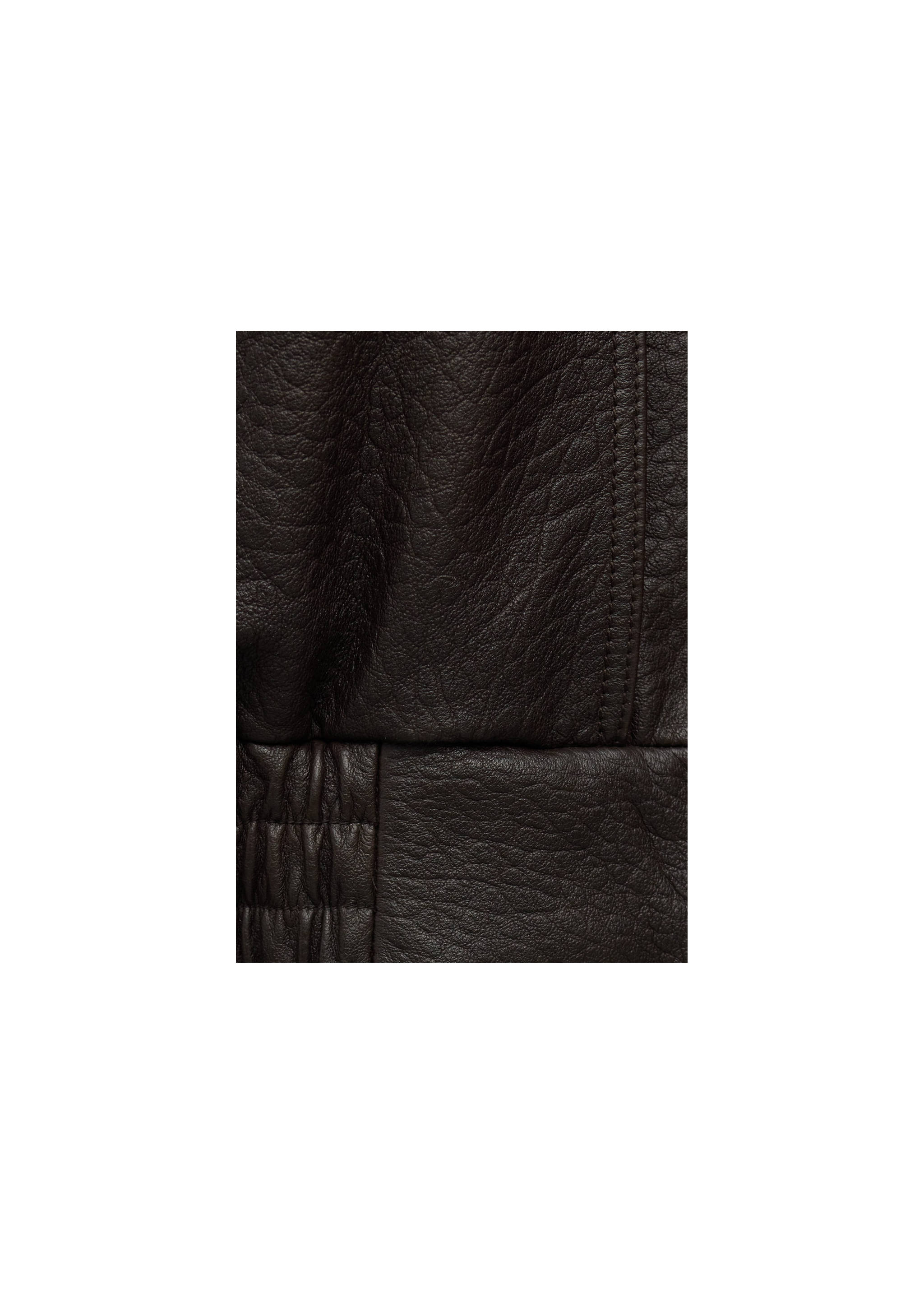 Chaqueta piel oversize - Detalle del artículo 9, Marrón. Ref: 27054773-04.