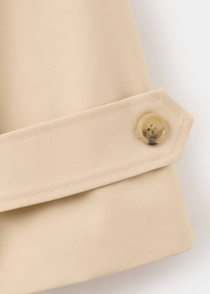 Oversized short trench — Beige