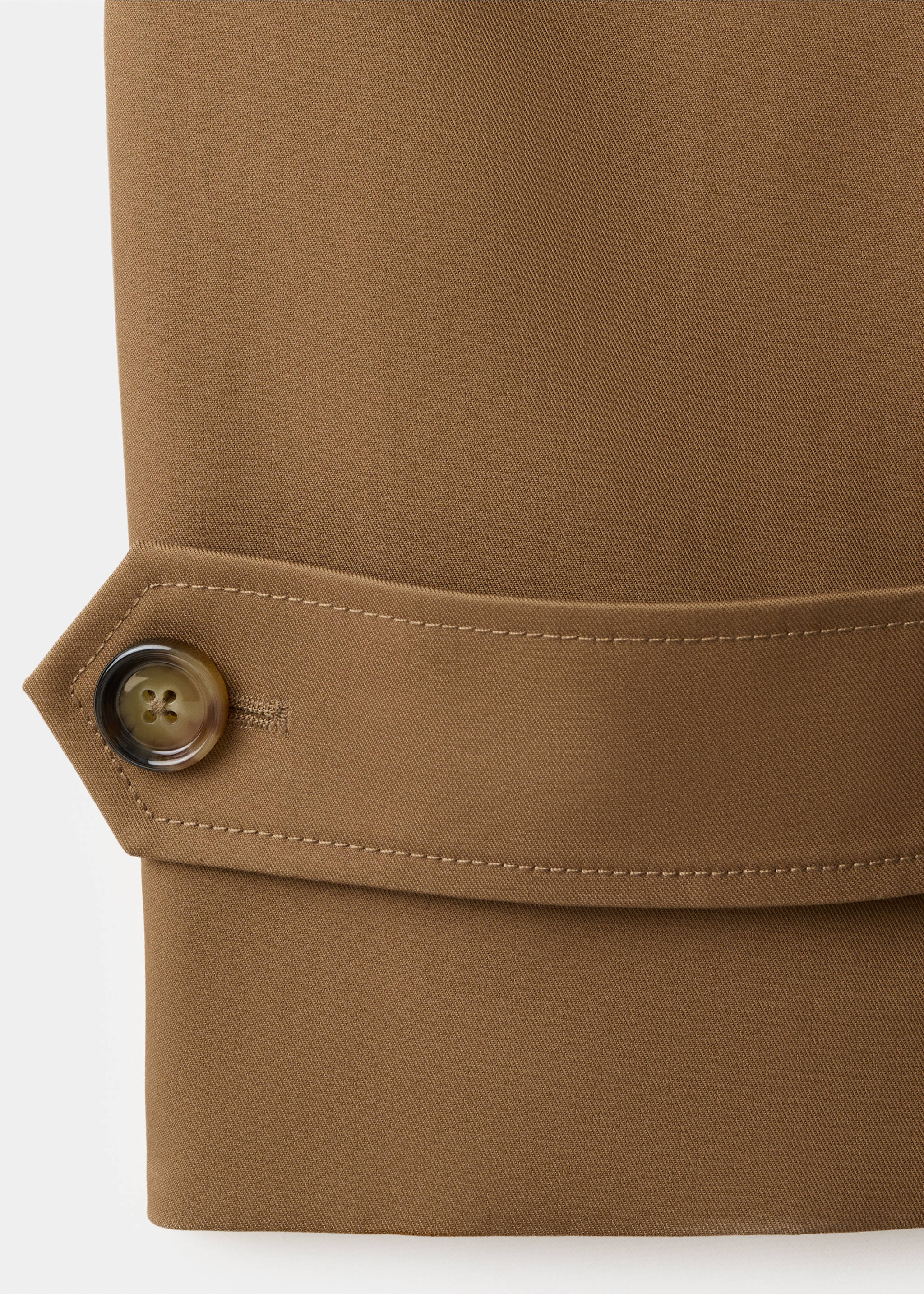 Oversized short trench - Details of the article 0, Medium Brown. Ref: 27054774-00.