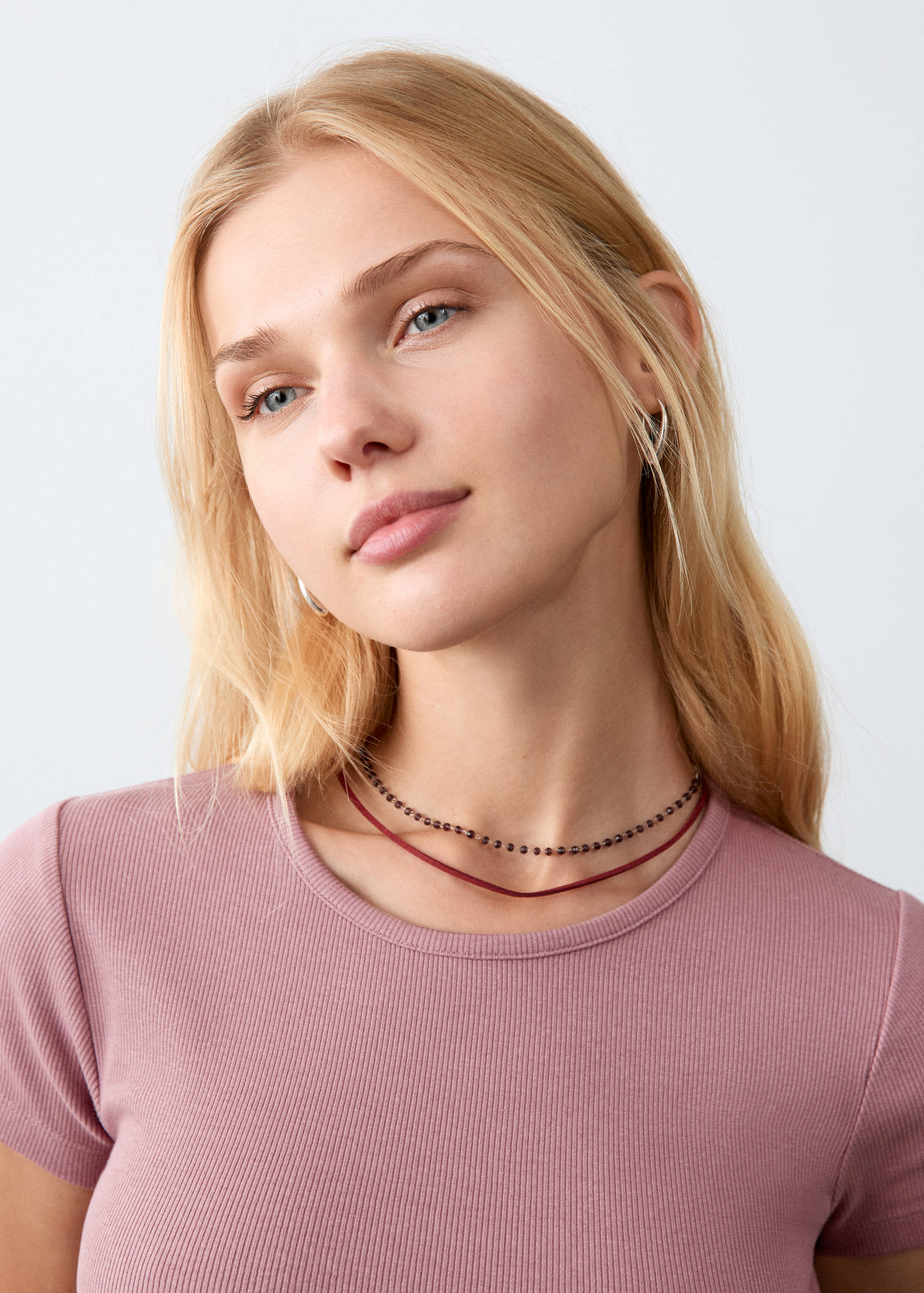 Knitted short-sleeve t-shirt - Details of the article 1