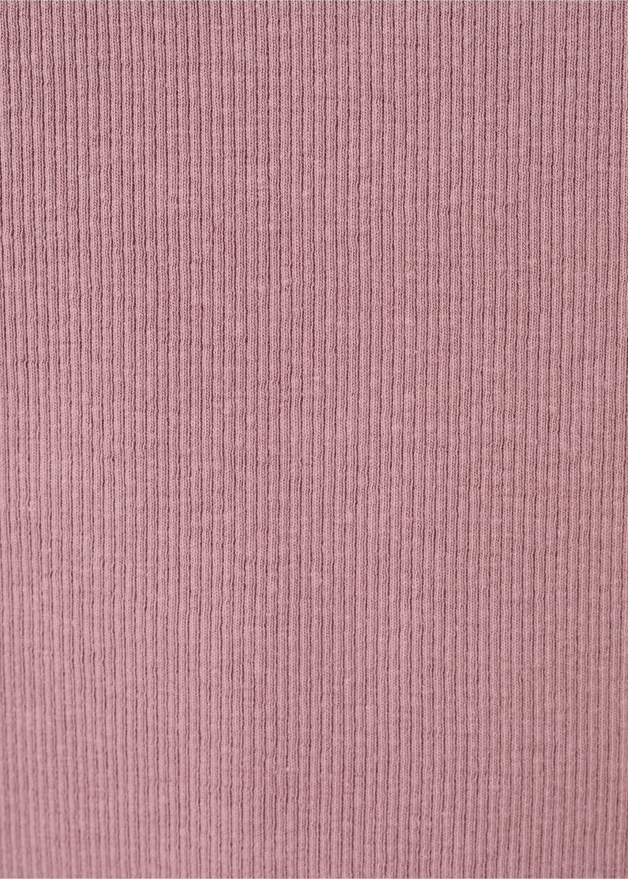 T-shirt manches courtes maille côtelée - Détail de l'article 8, Cerise. Ref: 27054776-00.