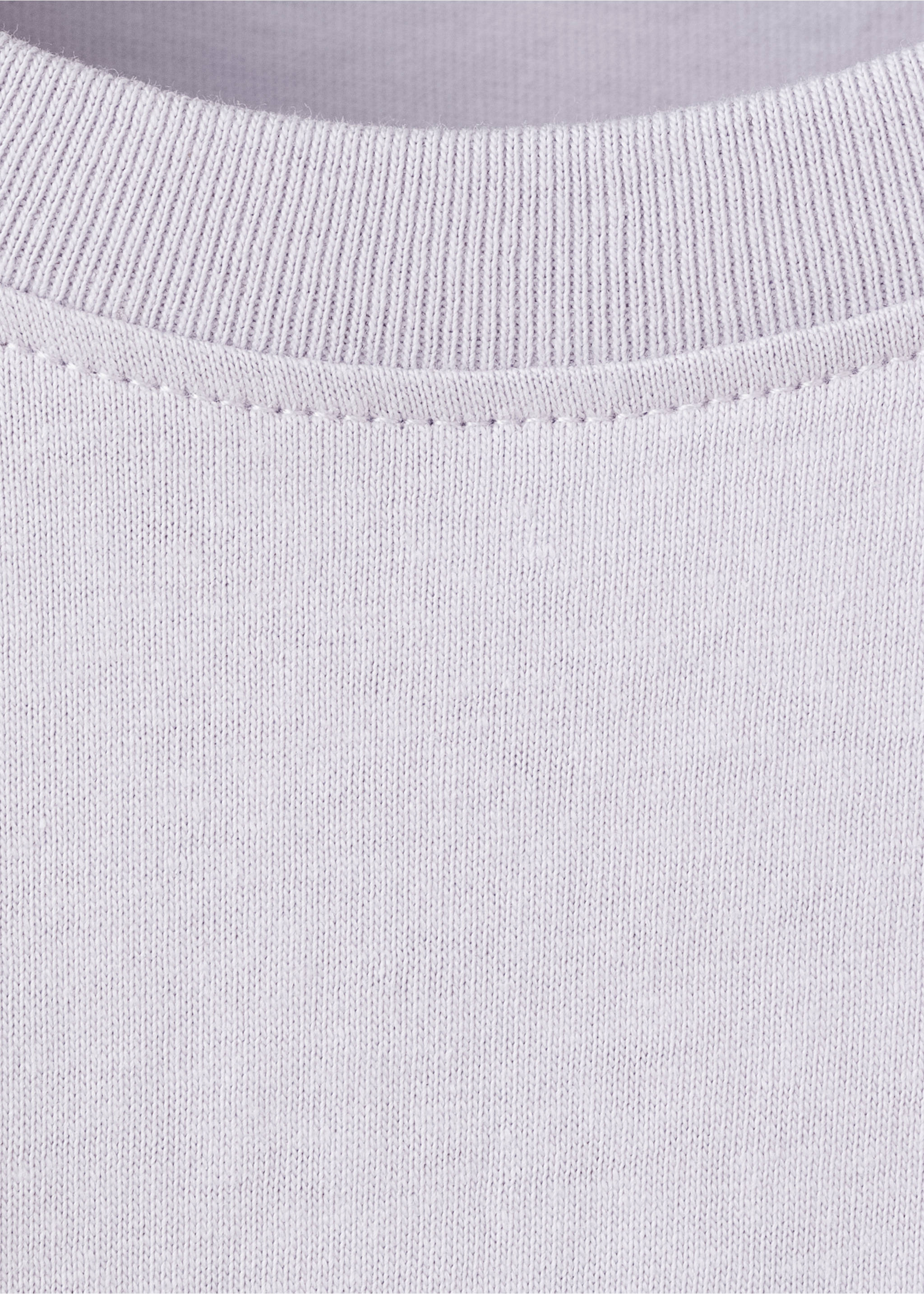 Printed cotton-blend t-shirt - Details of the article 8, Light/Pastel Purple. Ref: 27054777-00.