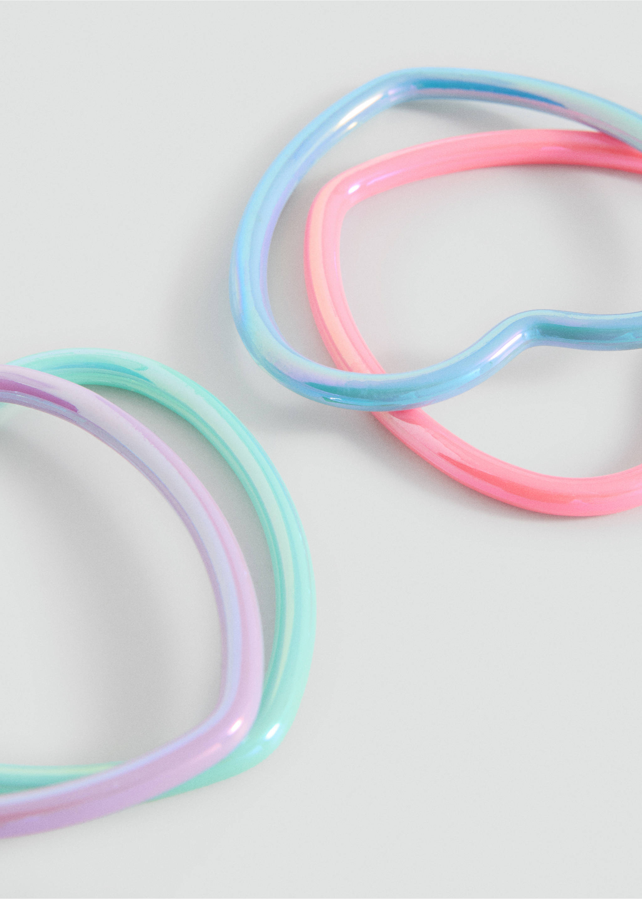 Pack of 4 heart bracelets - Details of the article 1, Pink. Ref: 27054779-00.