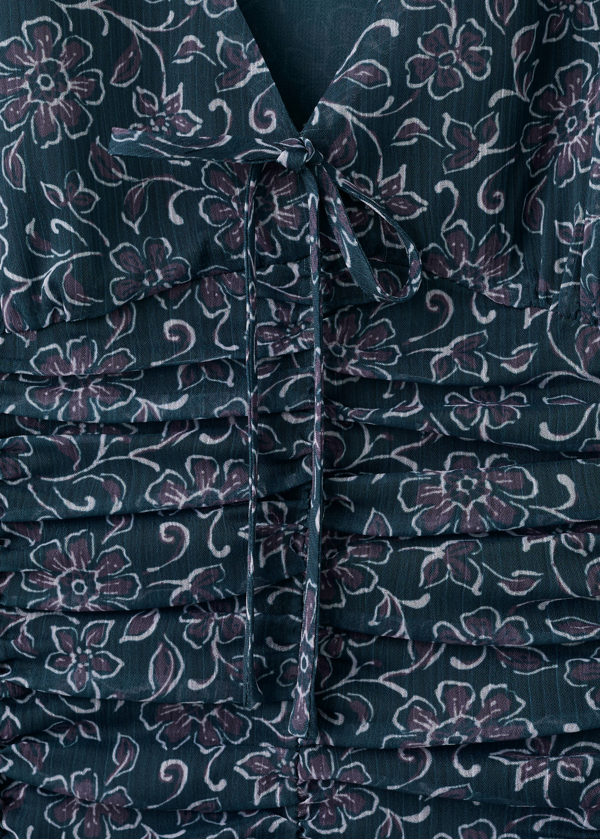 Ruffled printed dress - Details of the article 8