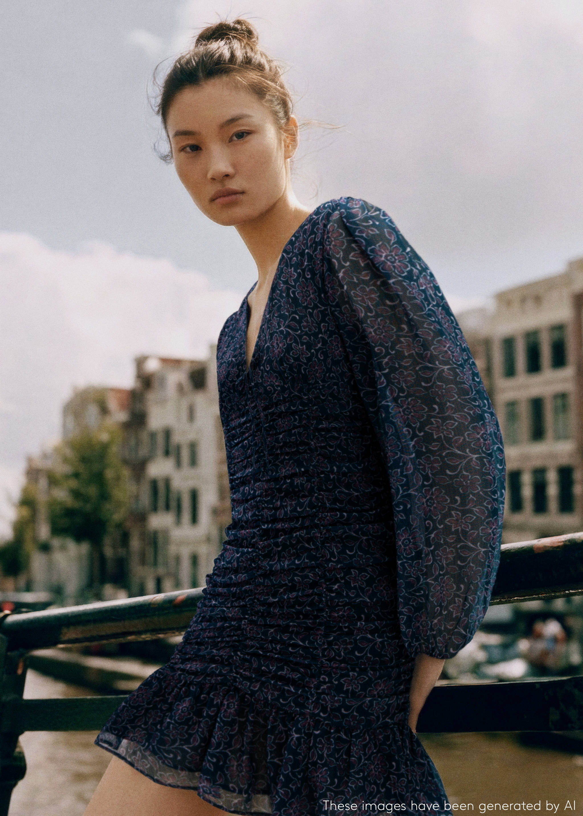 Vestido estampado volantes - Detalle del artículo 5