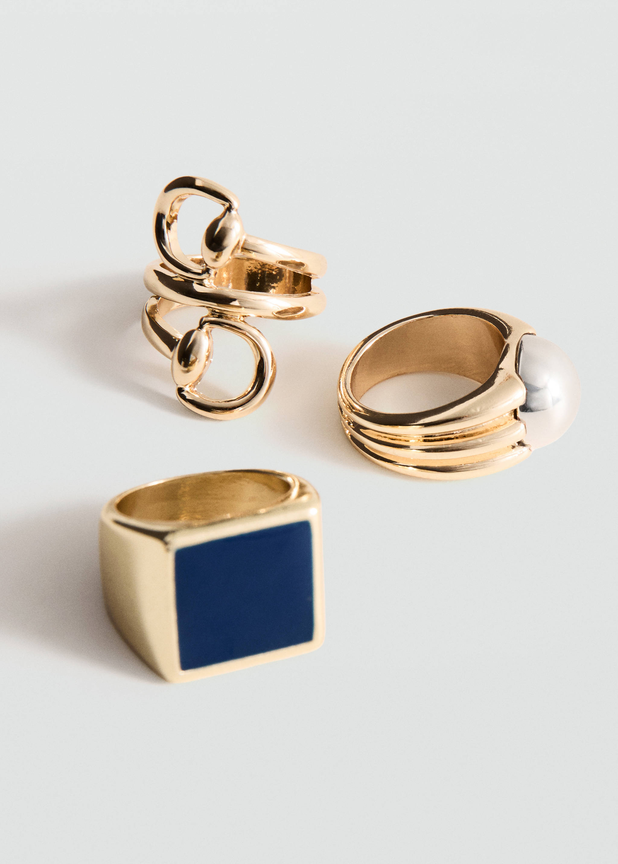 Combined ring 3 set - Medium plane