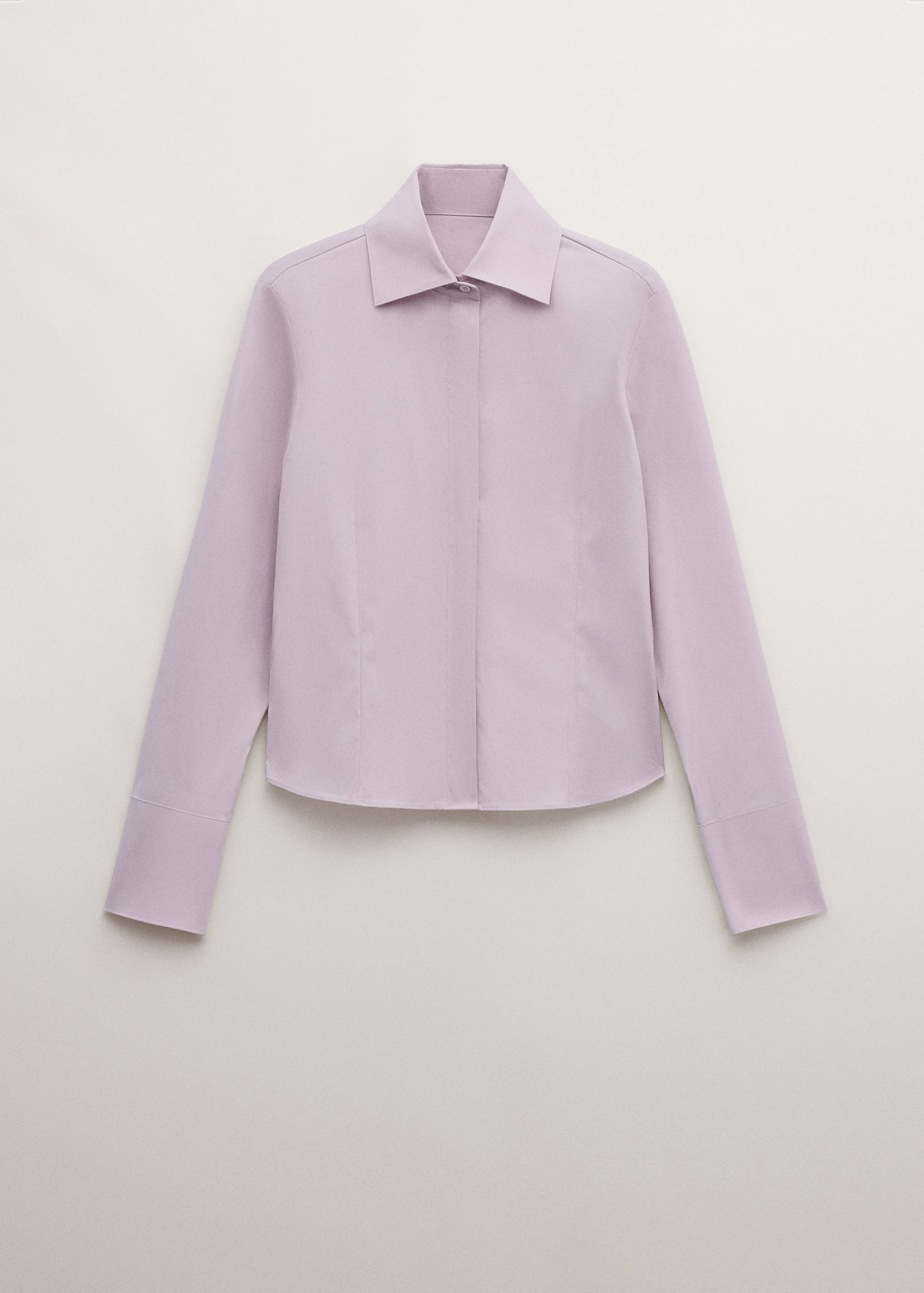 Fitted cotton shirt - Article without model