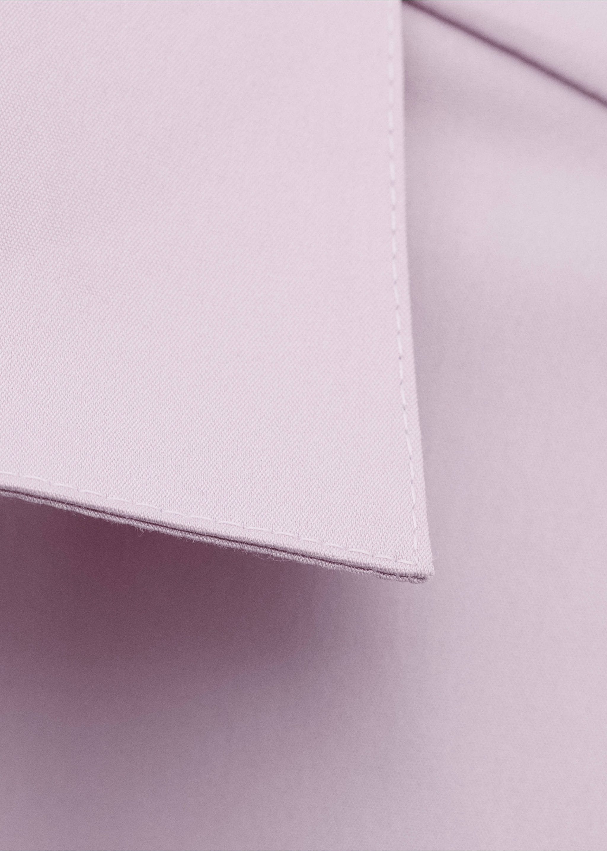 Vypasovaná bavlněná košile - Detail zboží 8, Fialová šeřík. Ref: 27054788-00.