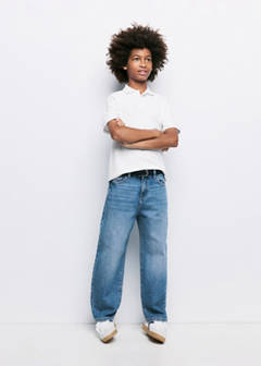Cotton polo shirt — White 2