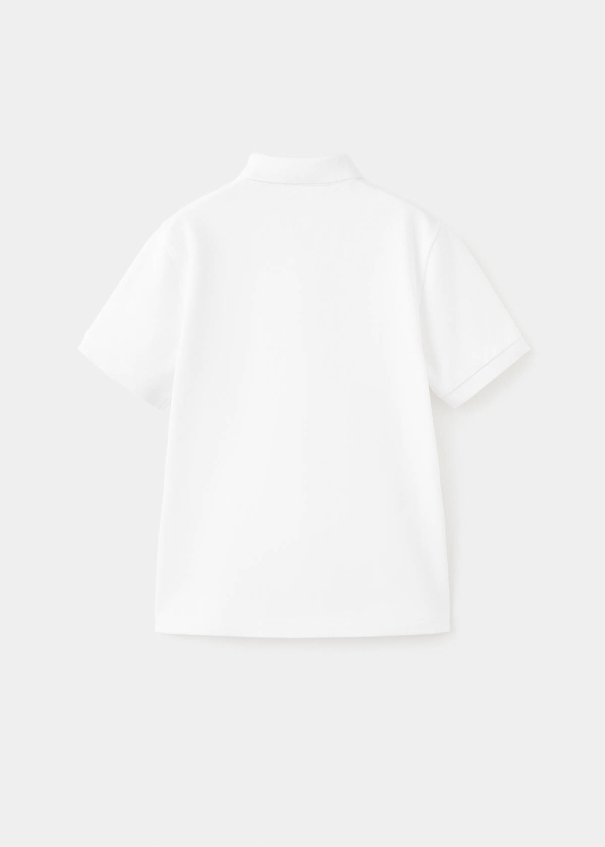 Cotton polo shirt — White