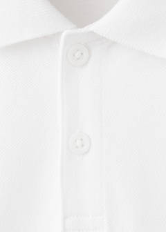 Cotton polo shirt — White 5