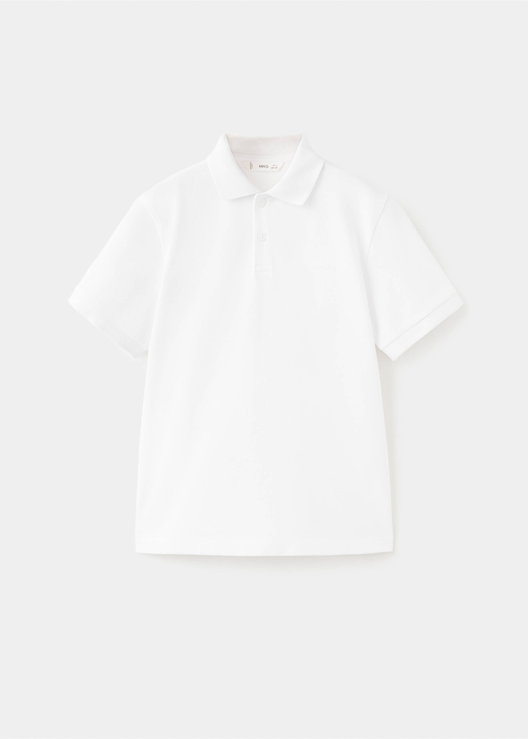 Cotton polo shirt - Article without model, White. Ref: 27055143-00.