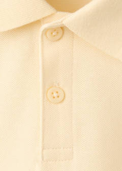 Cotton polo shirt — Pastel Yellow 2