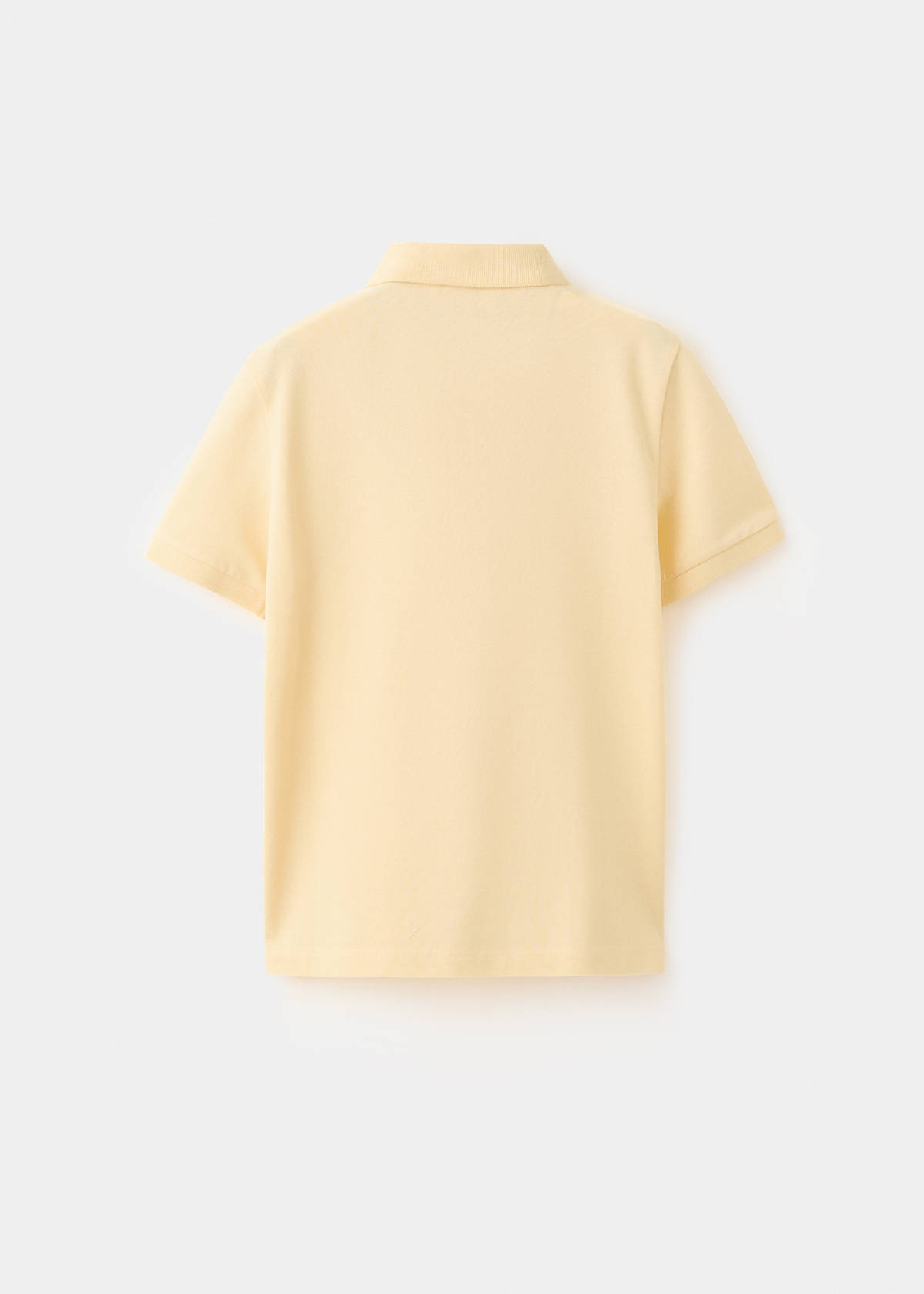 Cotton polo shirt — Pastel Yellow