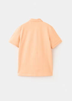 Cotton polo shirt — Peach 4